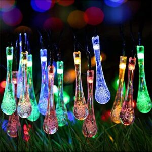 PESCA Waterdrop String Lights for Indoor Outdoor Decoration Diwali Light for Party Birthday Diwali Christmas Navratri Valentine Gift Home Decoration Light With 8 Flashing Modes (4 Meter 25 LED, Multicolour)
