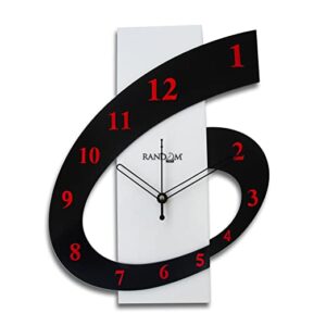 Random Clocks Rectangle Polymer Wall Clock (30 cm x 25 cm x 5 cm) (RC-0114)