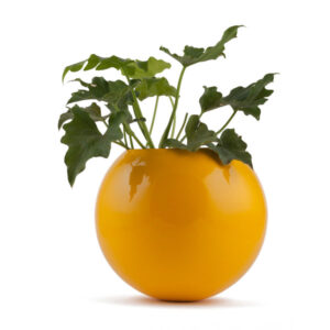 Circle of Life Yellow FRP Planter