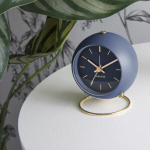 Globe Alarm Clock - Blue Gold