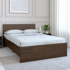 Arthur Queen Size Bed in Walnut Finish
