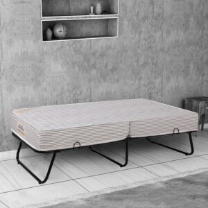 Dreamer Metallic Folding Bed in Black Colour